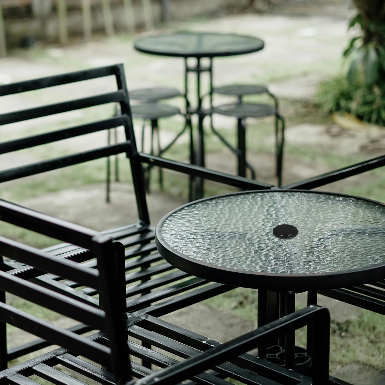 

2pcs Patio Hole Ring Covers Table Umbrella Ring Caps Outdoor Parasol Table Hole Protector Durable Easy Installation Soft