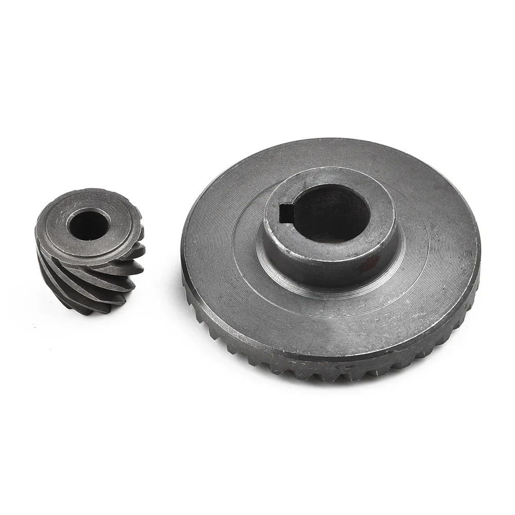 

Replacement Spiral Bevel Gear Angle Grinder Set Silver Spare Supplies Tools Workshop 2pcs For 9553 Parts Pinion