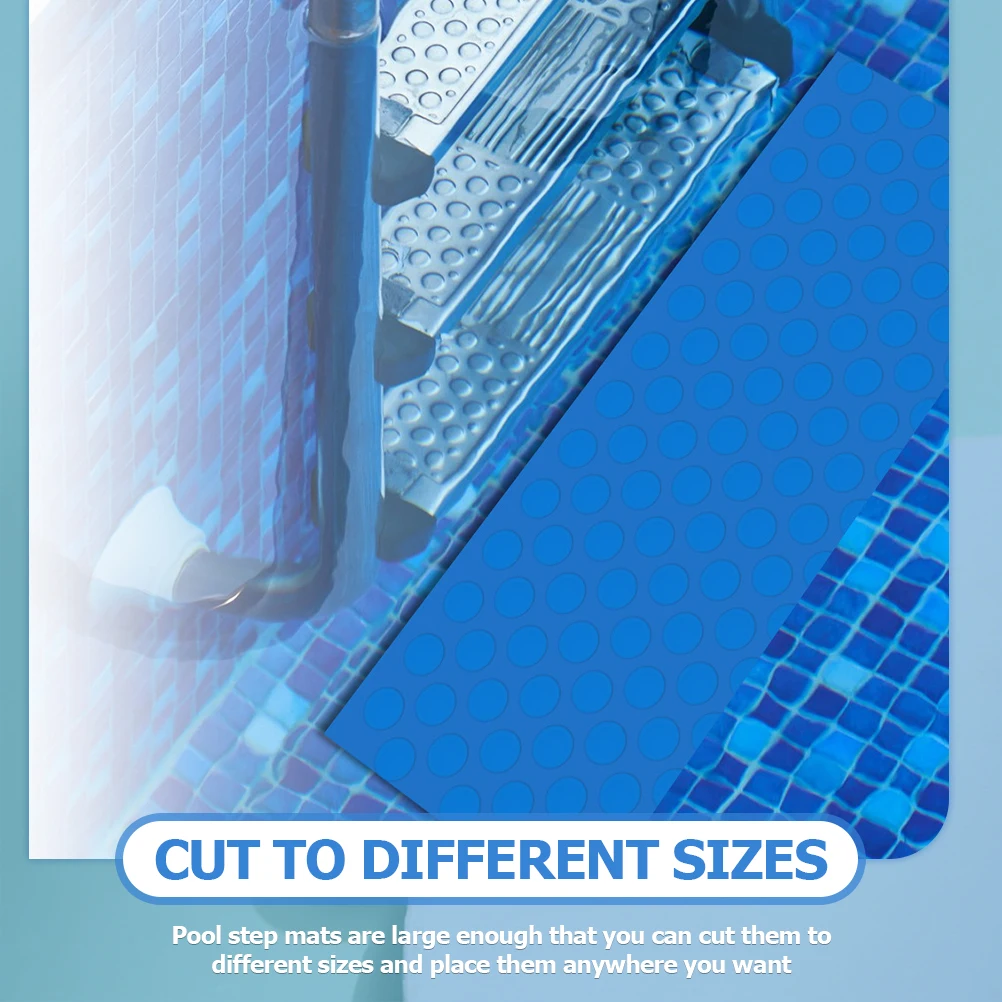 

Swimming Pool Ladder Mat Non slip Step Stairs Pad for Above Ground Floor PVC Premium Material Protective Useful