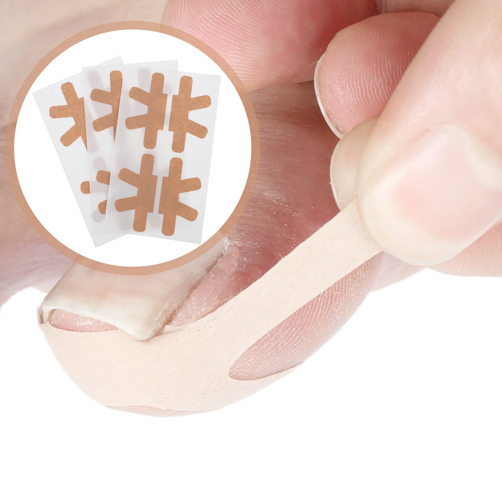 

12pcs Toenail Correction Patch Ingrown Nail Relief Bunion Protection No Glue Curved Toenail Sticker Pedicure Tool