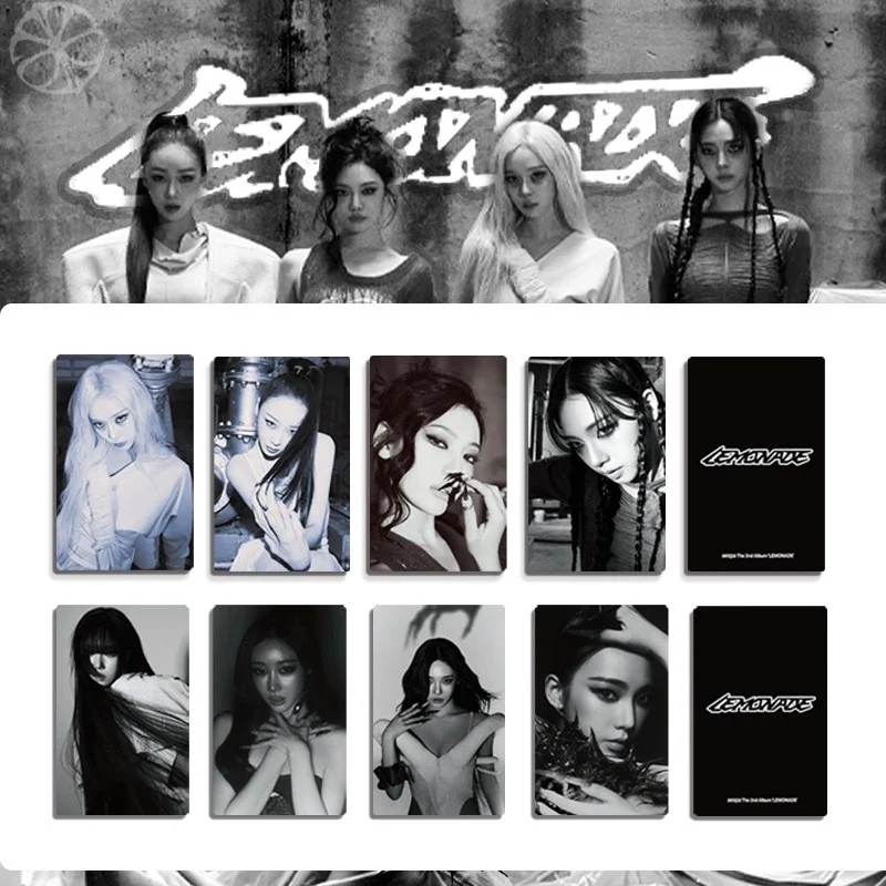 

4PCS Kpop Hot Female Idol New Album "LEMONADE" HD Photocards KARINA NINGNING GISELLE WINTER Loma Cards Small Card Fans Gifts