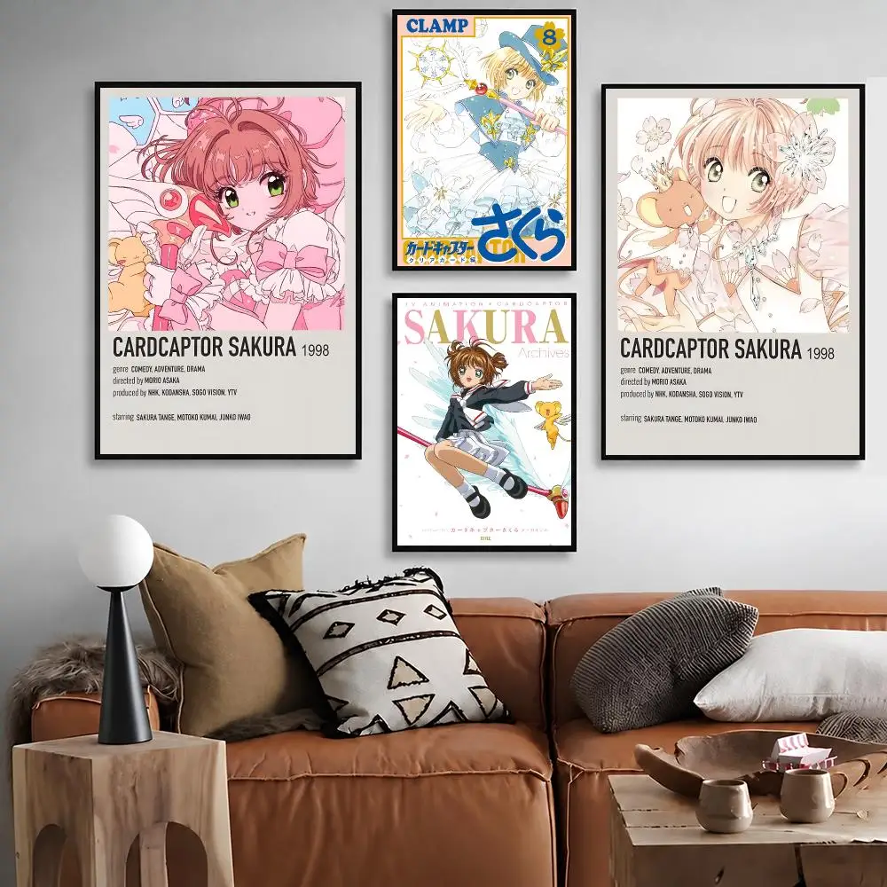 Anime Cardcaptor Sakura   Character Print Japanese Graphic Streaming Film Style Wall Artwork Bedroom Decor Poster