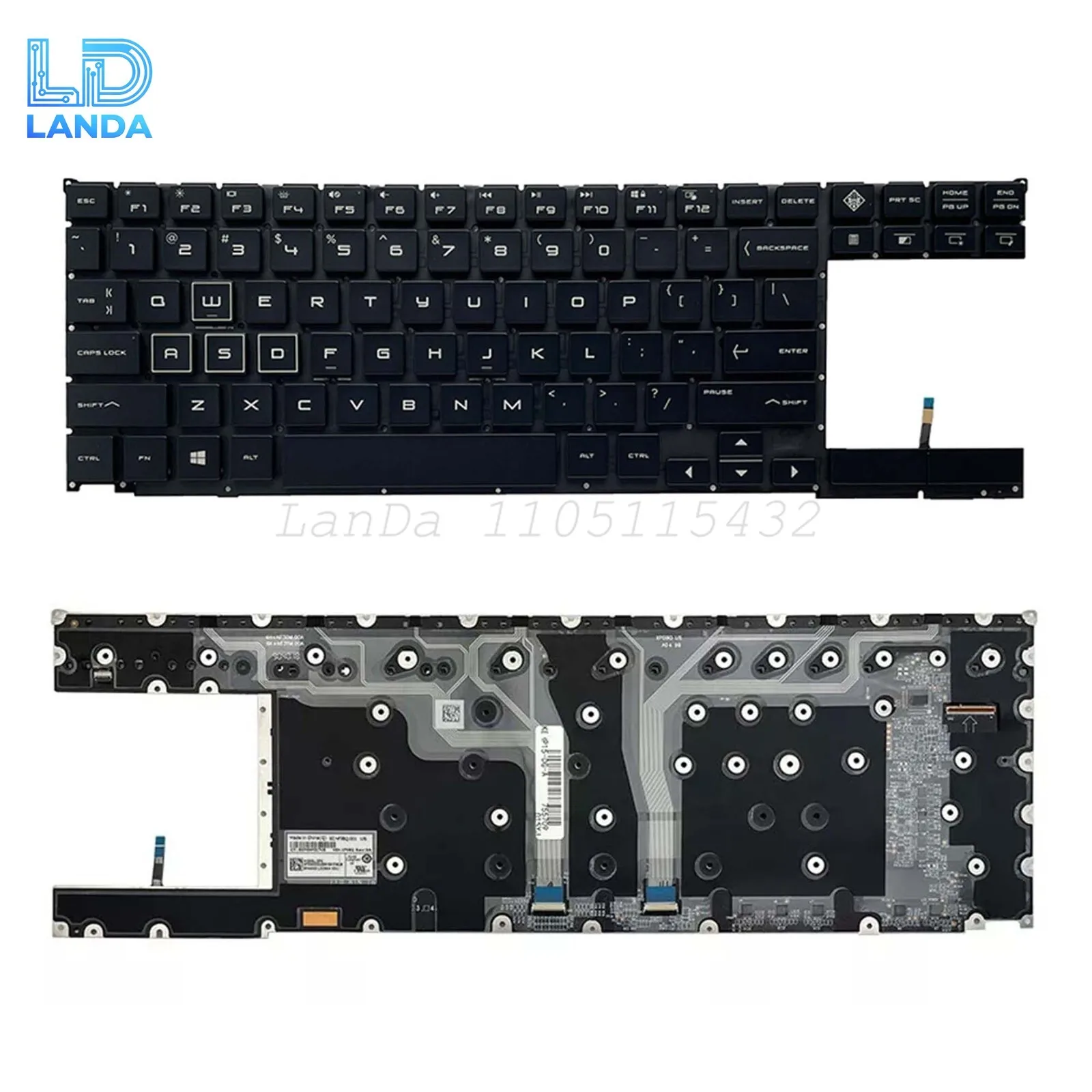 

US Keyboard For HP OMEN X X2S 2S 15-DG TPN-Q215 15T 15-DG000 0003TX L52964