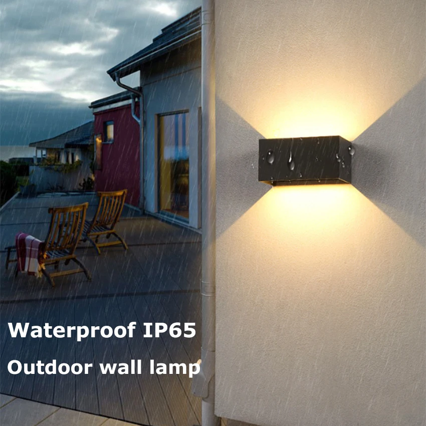 Modern Minimalist Outdoor Waterproof LED Wall Lamp Hotel Creative Corridor Staircase Living room Bedside Aluminium Wall Lights