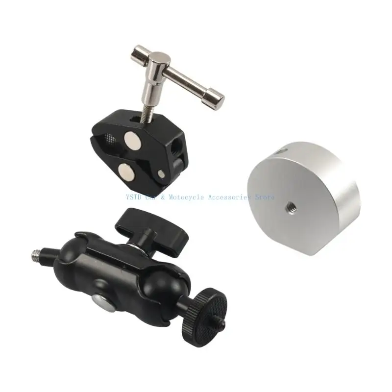 L5BC Adjustable Clamp Mount for Mini 360 Degree Rotating Mount Holder for Yacht/Guardrails Aluminum Clamp Holder