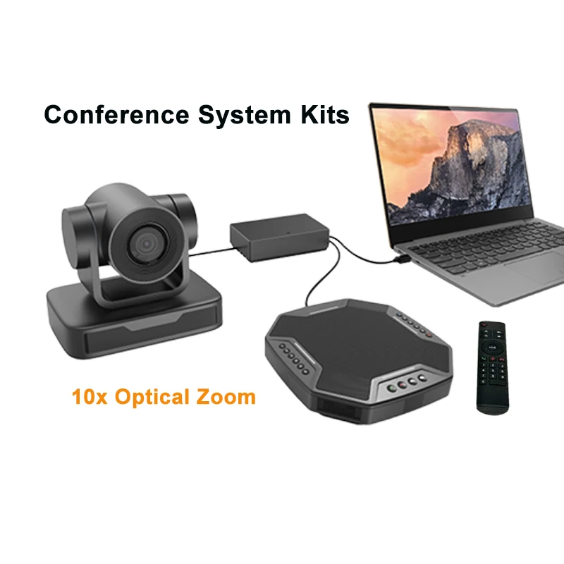 

Conference Group VA210 HD Video Audio Video 10X Optical Zoom Conferencing Camera Kit for Conference Calls with Speakerphone