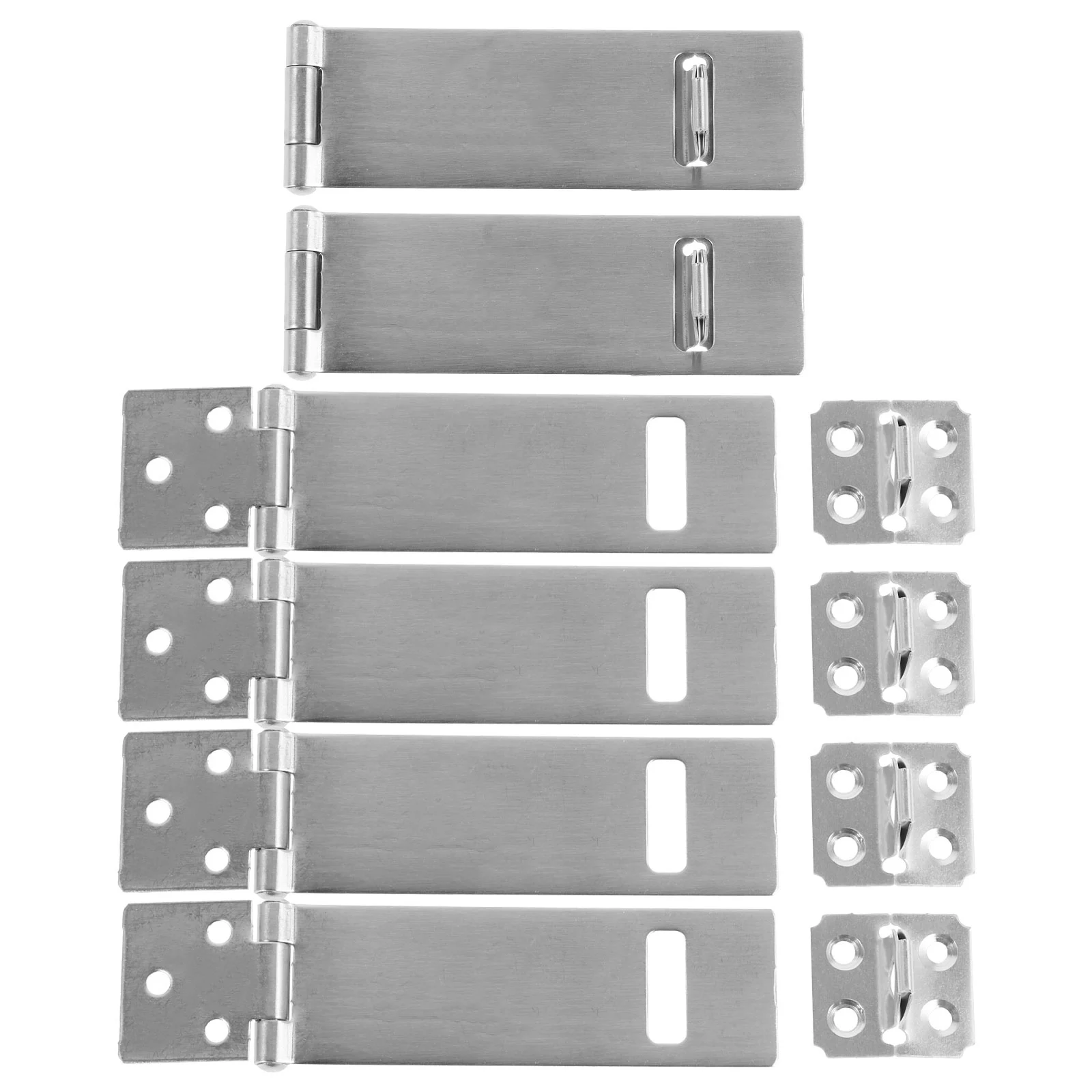 

6 Sets Door Padlock Buckle Hasp Gate Latch Heavy Duty Locks Latches Hardware with