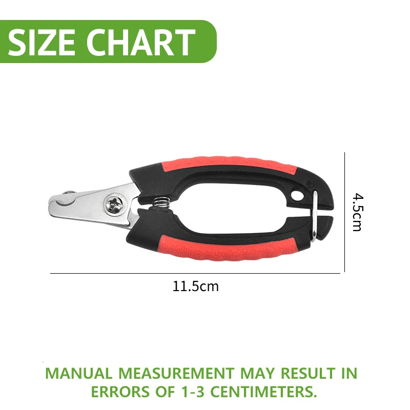 전문가용 애완견 손톱깎이 커터, 스테인레스 스틸 손질 가위, 동물 개 고양이 토끼 클리퍼