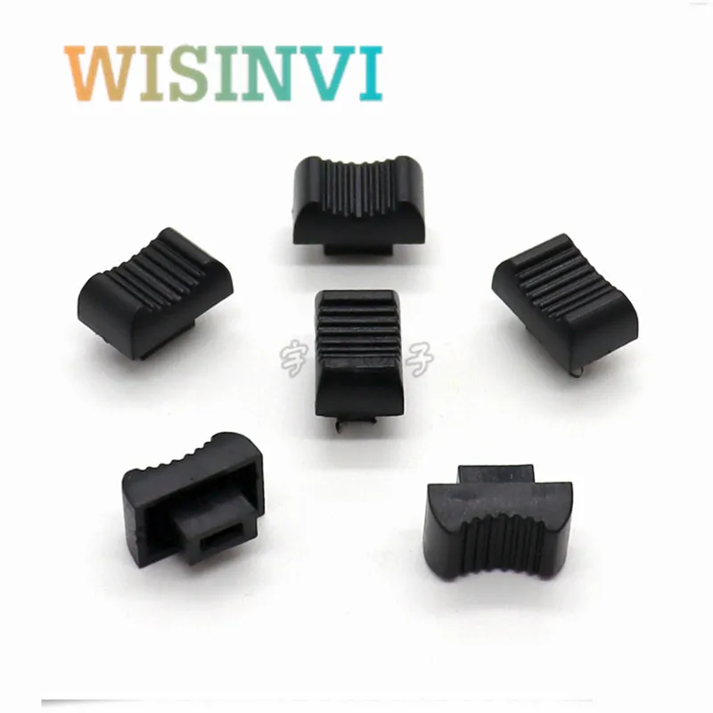 10 Piece 13*8*9MM straight slide potentiometer mixer push rod cap plastic console volume hat inner hole 4MM