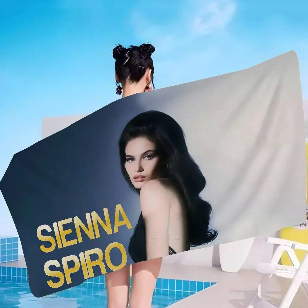 Singer S-Sienna S-Spiro Microfiber Blanket Quick Drying Beach Towels Oversized Printing Super Absorbent Pool Towel Blanket