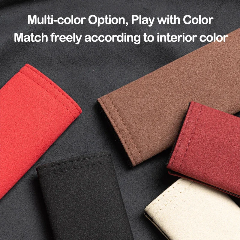 2 قطعة جلد الغزال مقعد حزام الكتف يغطي لبيجو 206 307 308 3008 207 208 407 508 2008 5008 107 106 205 4008 اكسسوارات