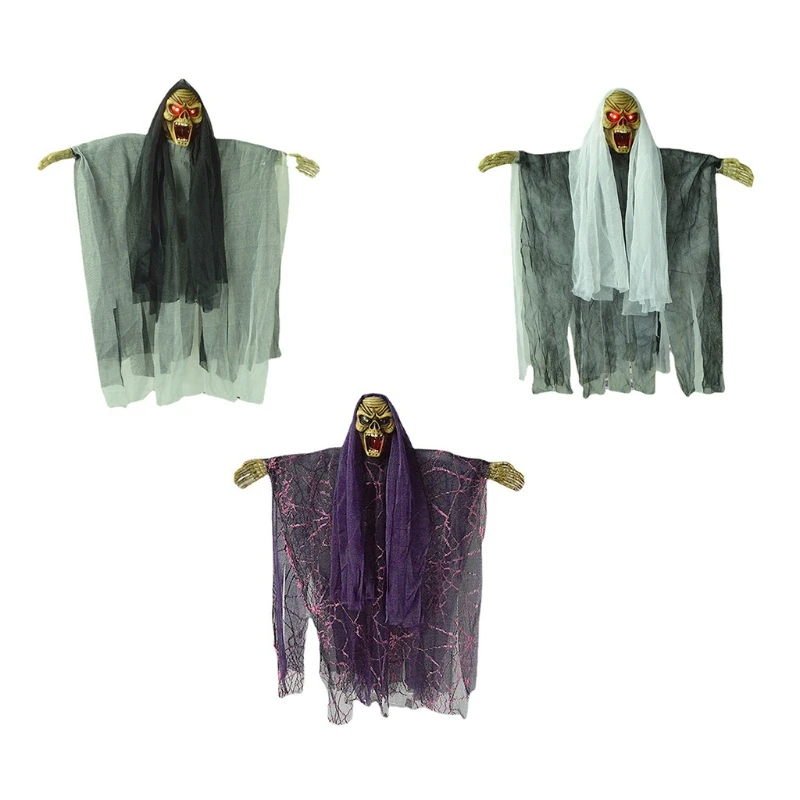 

Halloween Voice Control Hanging Witch Creepy Robe, Haunted Prop Drop shipping