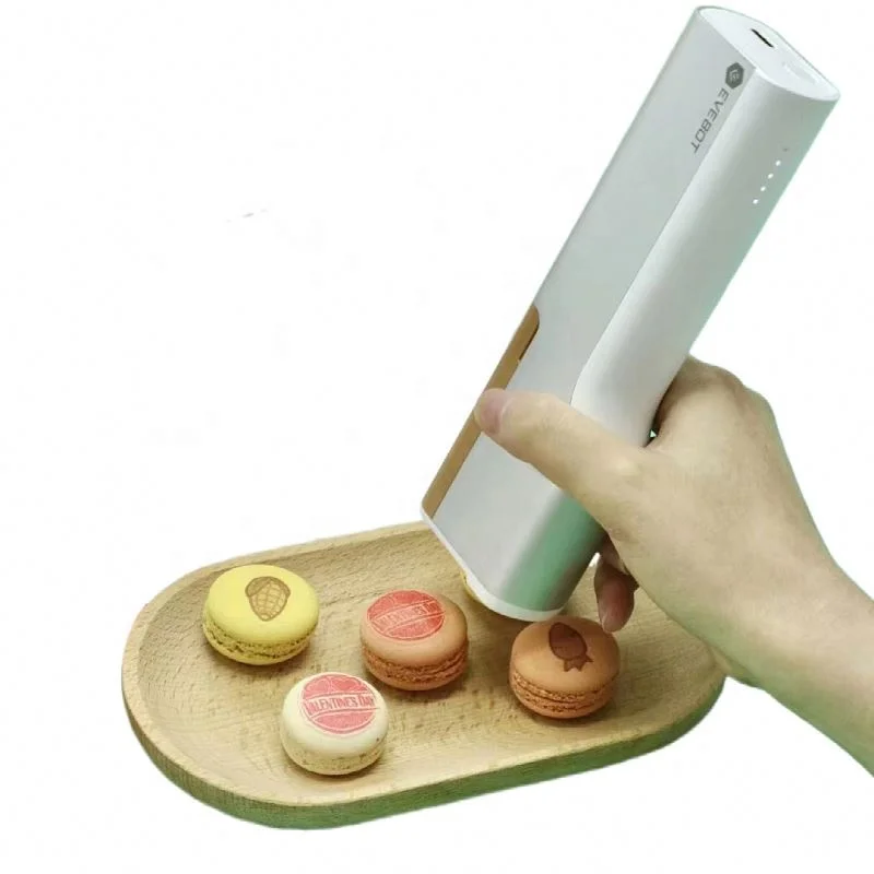 

Print Pen Food Printer Pen Cake Macaron Coffee Beer Signature Digital Handheld Inkjet Printer WIFI Connection Print Pen