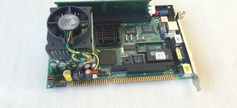 Taiwan Baosheng Industrial Computer Main Board HS6637 Ver: 2.1 with CPU Memory Fan HS6637