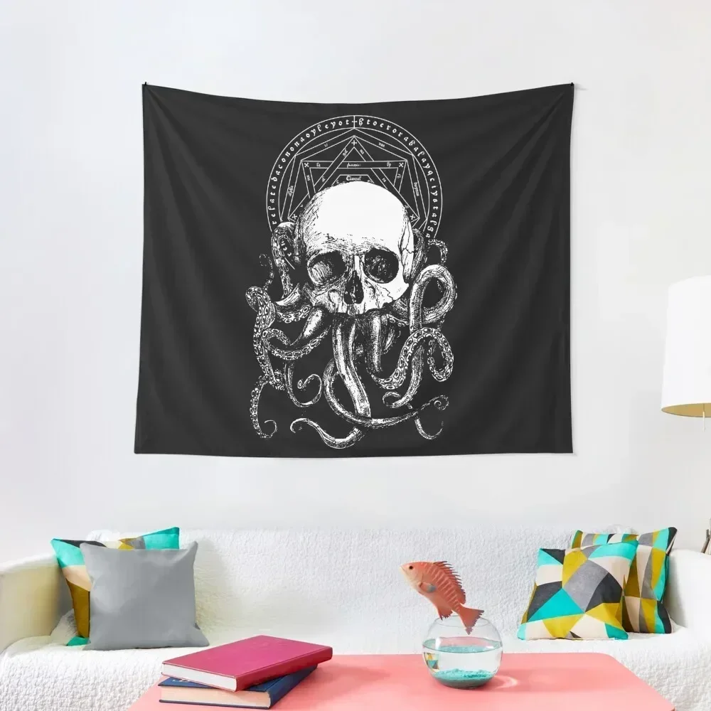 Pieces of Cthulhu Tapestry Kawaii Room Decor Bedrooms Decor Wall Hanging Wall Decoration Aesthetic Tapestry
