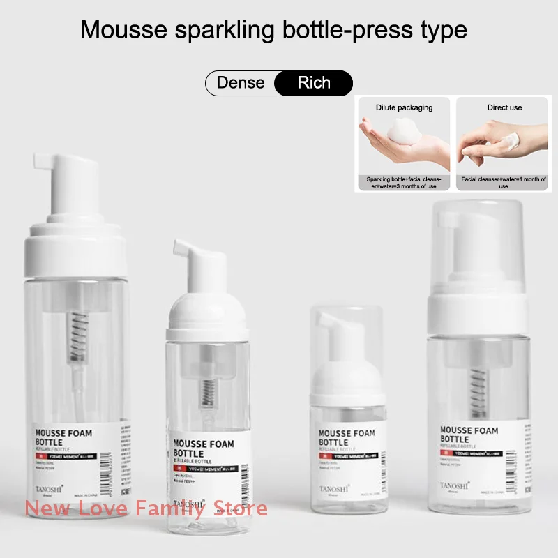 1 pc Foam Pump Bottle Travel Foaming Dispenser Hand Soap Lash Cleanser Shampoo Mousse Refillable Pump Containers