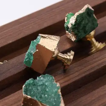 Evropské masivní mosazné kulaté úchytky na nábytek z masivní mosazi, zlaté kuchyňské úchyty do šatní skříně, koupelnové zásuvky, úchytky na dveře skříně, úchytky na boty, mosazné úchytky 10 nejlepší prodej zlaté úchytky skříněk - №10