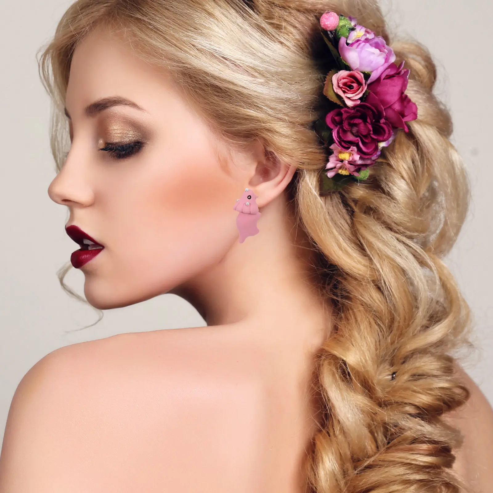 Animal Earrings for Women – Stylish Studs with Adorable Pendant Dangler, Fashion Accessory for Day & Night Outfits