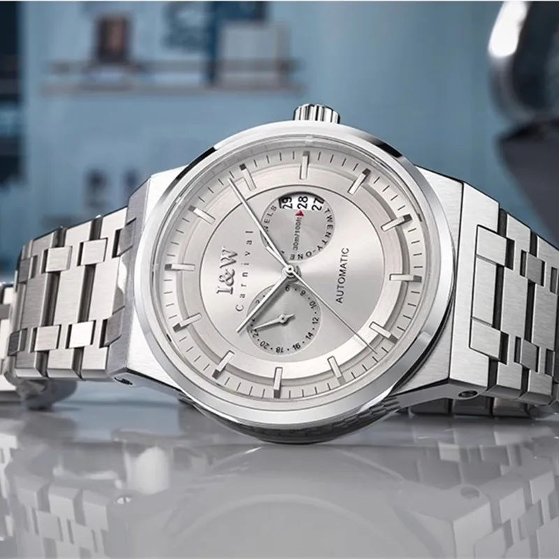 

Montre CARNIVAL Mechanical Business Watch for Men Brand Luxury Automatic Wrist Watch 50M Waterproof Clock 2026 Man Reloj Hombre