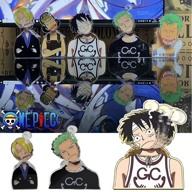 

Цельный кусок Luffy DIY качающаяся голова украшение аниме акриловые стенды фигурка стоящая карта модель настольное украшение