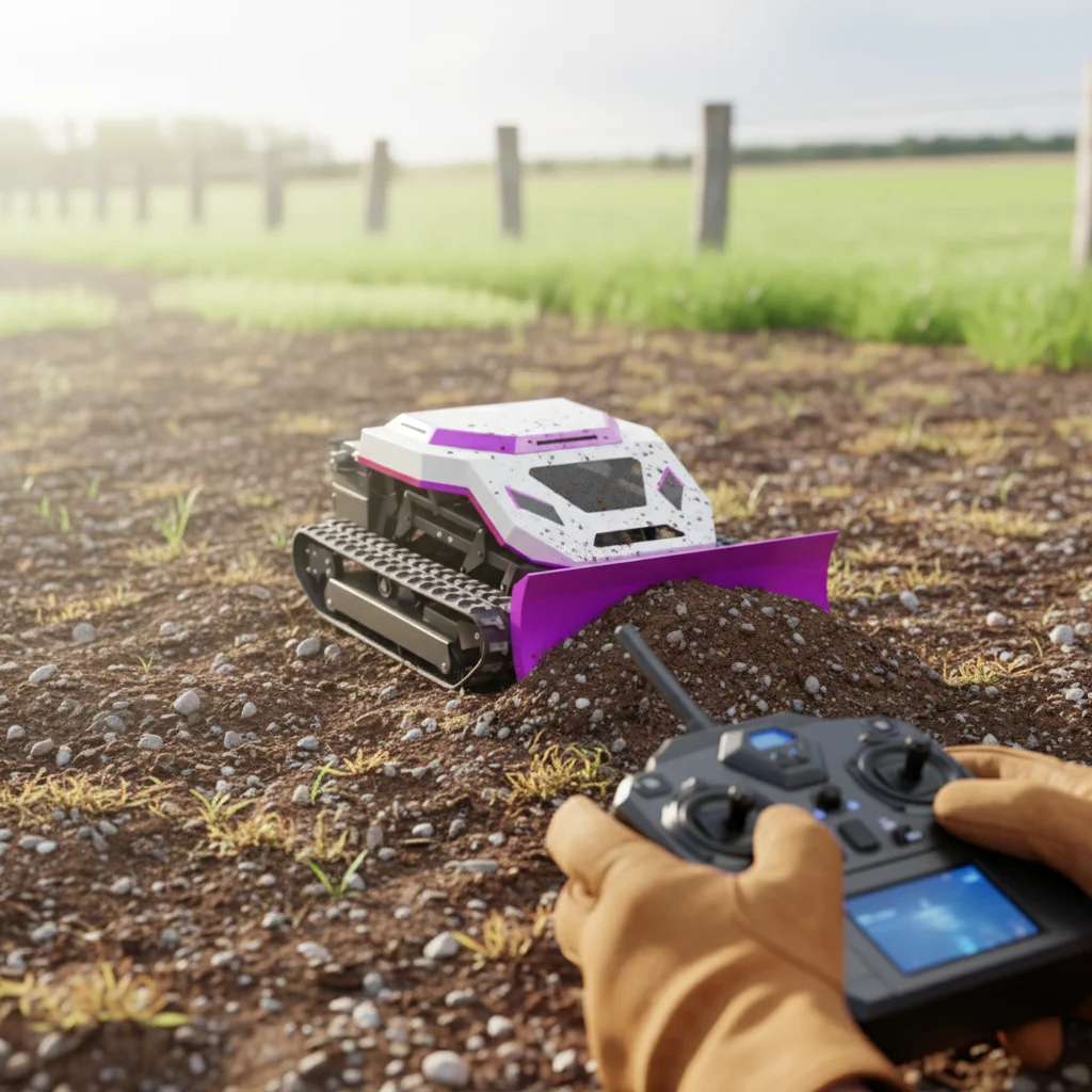 

Remote-controlled Electric Multifunctional Lawn Mower Snowplow Bulldozer Grass Shredder Efficient Garden Cleaning Equipment