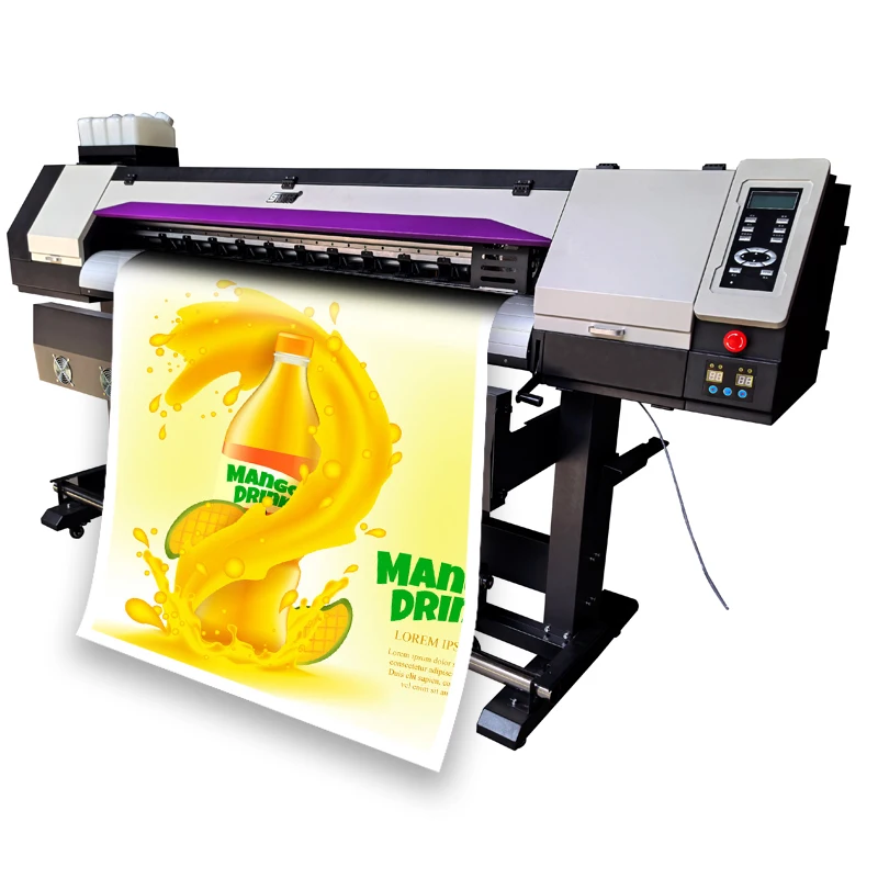 Factory price high speed 6feet cmyk multicolor vinyl printer plotter car wrap 1440dpi grand format printer and scanner