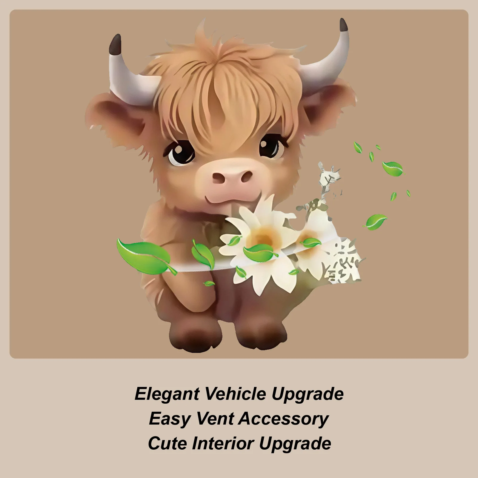 

Car Vent Accessories Vehicle Outlet Decorations Highland Cow Design Automotive Interior Supplies Vent Ornament For Sedan RV