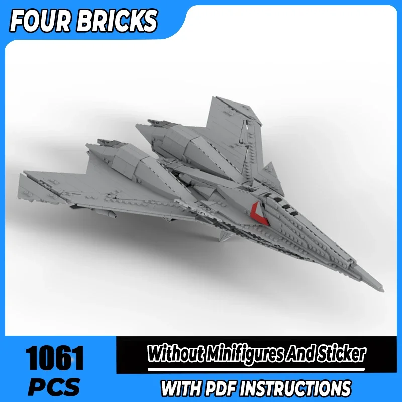 

Moc Building Blocks Ace Combat ADF-11F Raven Technology Modular Bricks Model Gifts Christmas Toys DIY Sets Assembly