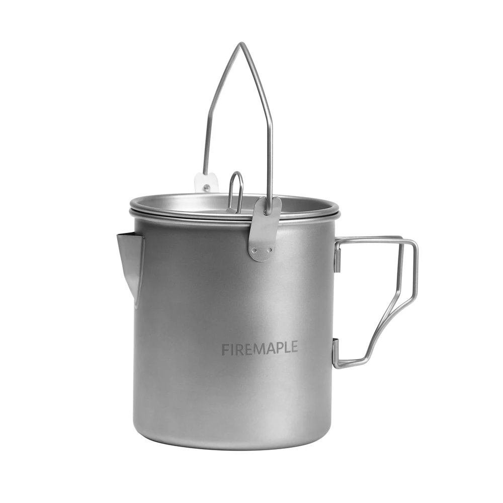Brand-Maple Alti Ultralight Titanium Pot Camping Cup Outdoor Draagbare Met Schaal Opvouwbare Drinkware Voor Wandelen Camp 900Ml 188G