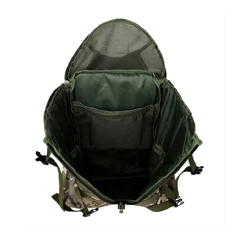 Mochila de camuflagem impermeável para táticas ao ar livre, Molle Sacos Esportivos para Camping, Escalada, Montanhismo, Caminhadas, Pesca, 2024