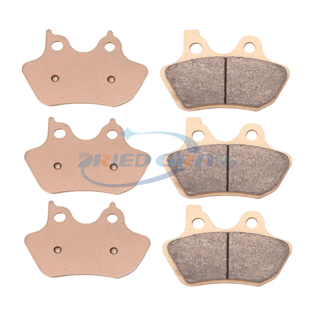 Motorcycle metal brake pads Harley Sportster XLH883 Flat Track 2000-2003 Custom XL883 R 100th Anniversary XL 53c 1200c 1200s