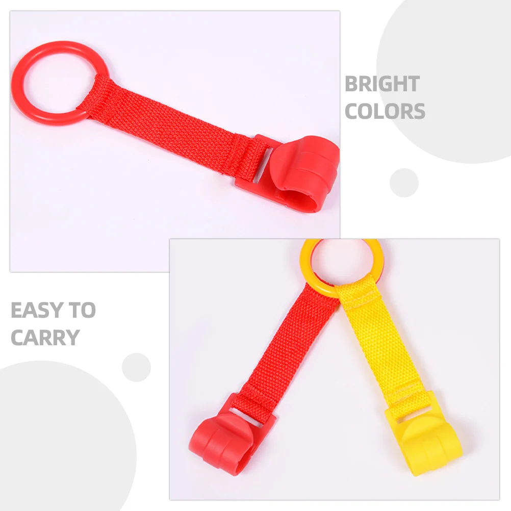 4 Pcs Playpen Hand Pull Ring Tank Top Nursery Cot Rings Car Infant Bed Cloth Toddler Handle Baby