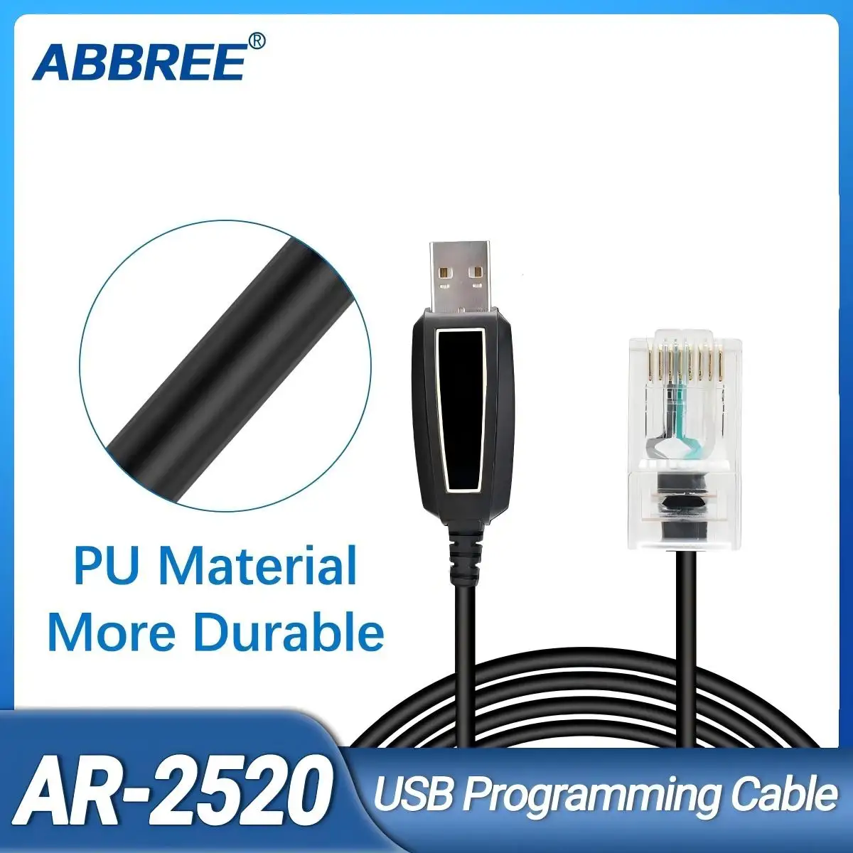 جديد ABBREE AR-2520 اسلكية تخاطب راديو USB كابل برجمة ل Abbree AR 2520 V1 V2 25 واط راديو السيارة المحمول الصغير