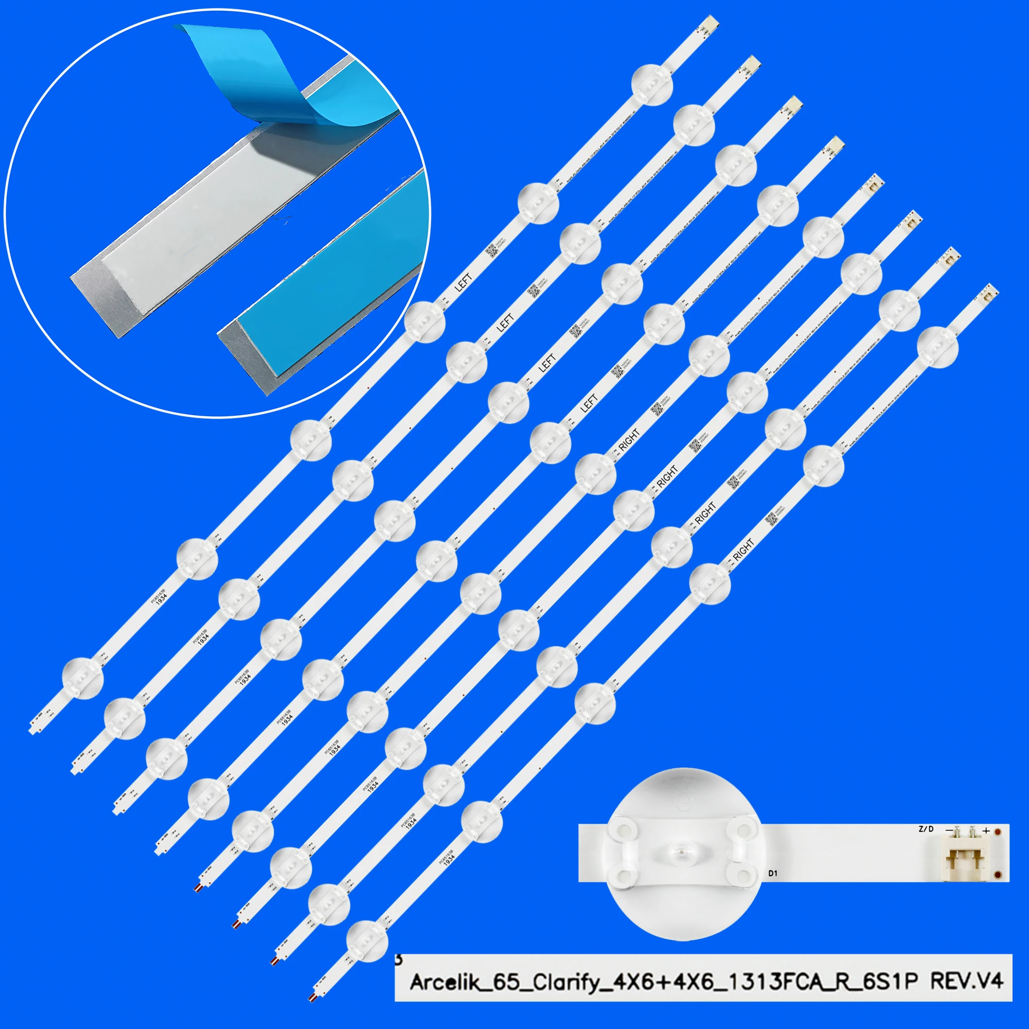 

LED backlight strip for 65VLX8000BP 65GDU7500B 65GDU7900B A65L 8860 B65L 8860 A65L8900 B65L 8900 AL65L 8960 65L8900 AL65L8960