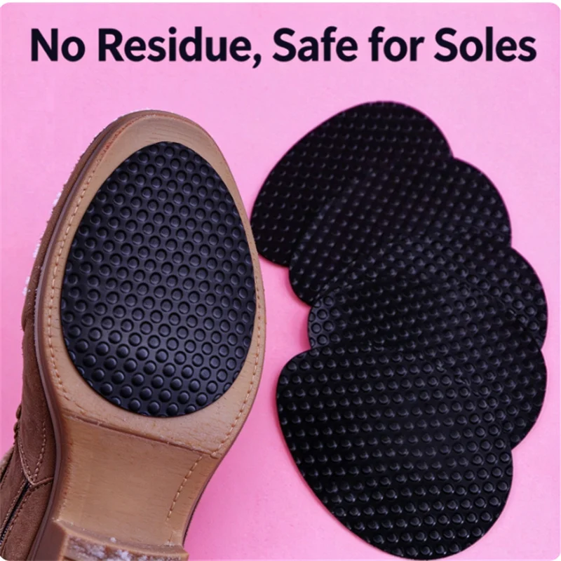 8pcs self adhesive shoe sole pad, thick anti slip forefoot sticker, wear silent repair patch for all shoes