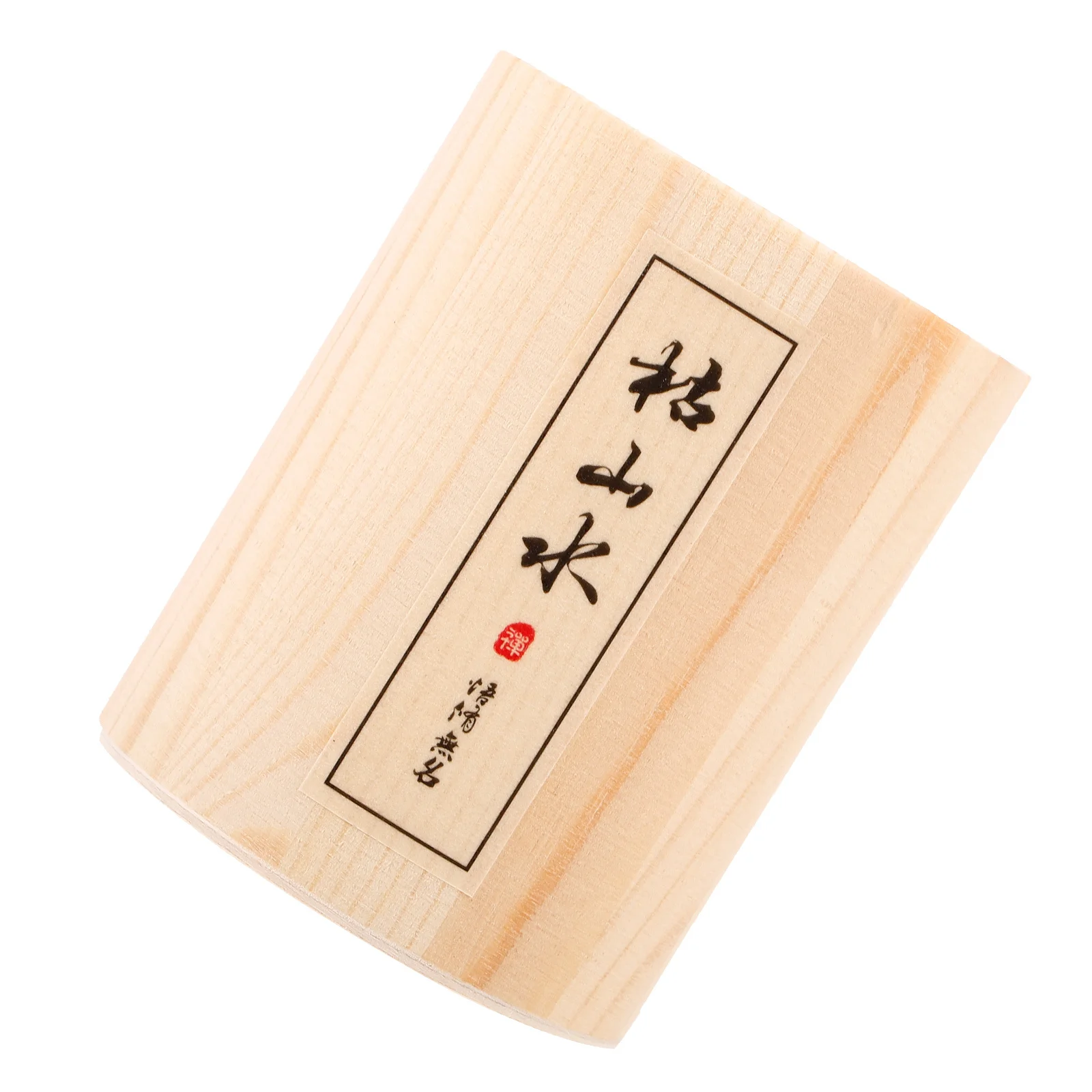 젠 가든 레이크 홀더 나무 모래 상자 도구 정리함 데스크탑 미니 레이크 보관함 메이크업 브러시 홀더 나무 버킷