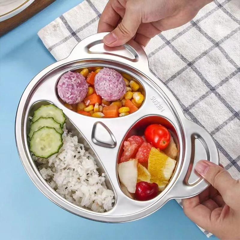 

Stainless Steel Panda Divided Plate - Unique and Fun Mealtime Experience for Your Kids