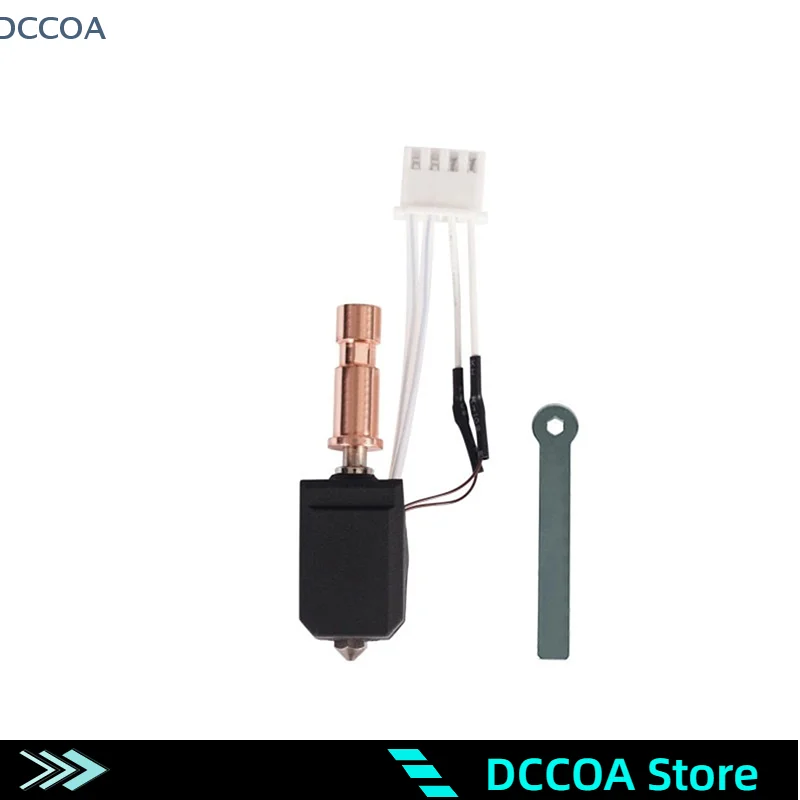 

Kobra S1 Upgraded Hardened Steel Ceramic Hot End Kit S1C 3d Printer 24V 48W 200K Rapid Heating 300℃ For Kobra S1 Hotend Ceramic