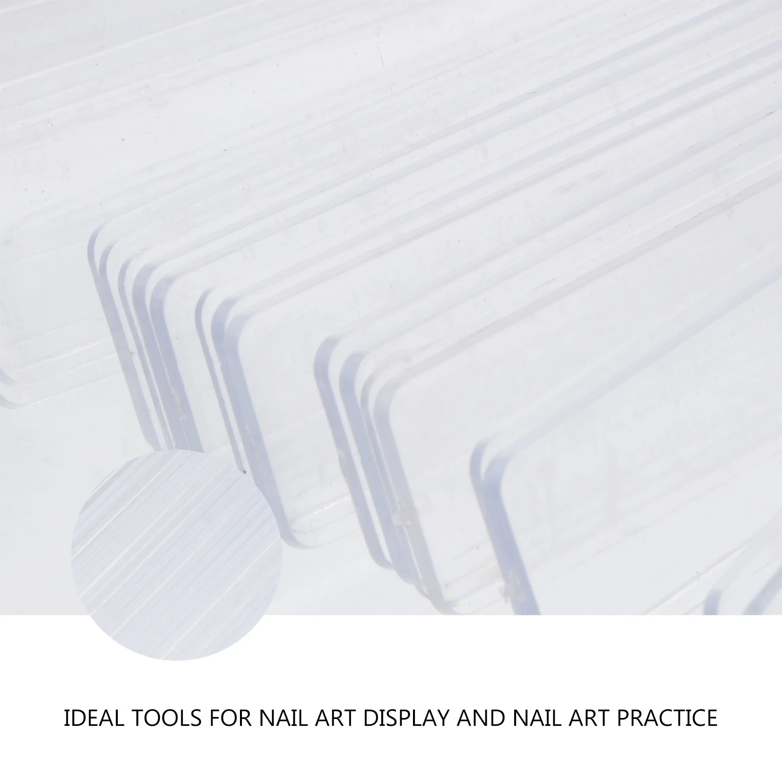 

100 шт. стеллаж для демонстрации ногтей, прозрачный материал премиум-класса для практики и обучения дизайне ногтей, пластиковая подставка для наконечников для маникюрного салона