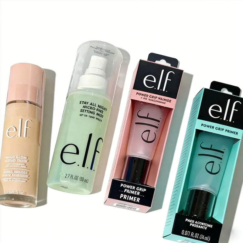 Elf Liquid Foundation Lightweight Coverage Oil Control Lasting Breathable Makeup 6 Colors Fruit Lip Gloss Strawberry Honeydew