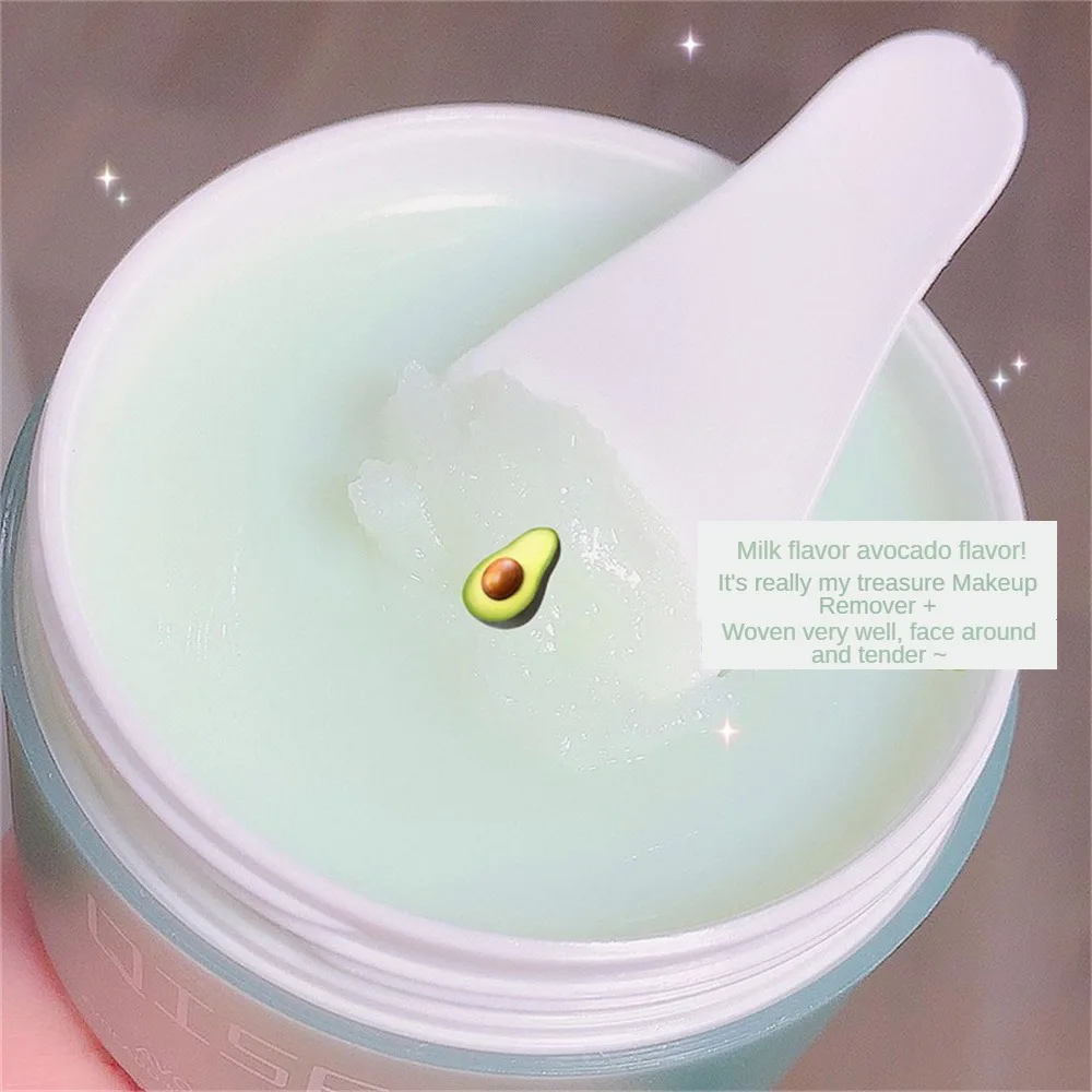 100G Sakura Avocado Make-Up Verwijderaar Reinigende Balsem Hydraterende Romige Zacht Gemakkelijk Te Emulgeren Niet-Irriterende Make-Up Remover Crème