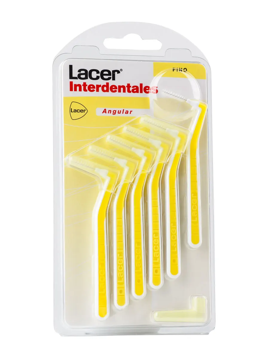 Lacer interdental Brush Thin Angle 6 PCs-maximum cleaning between your teeth