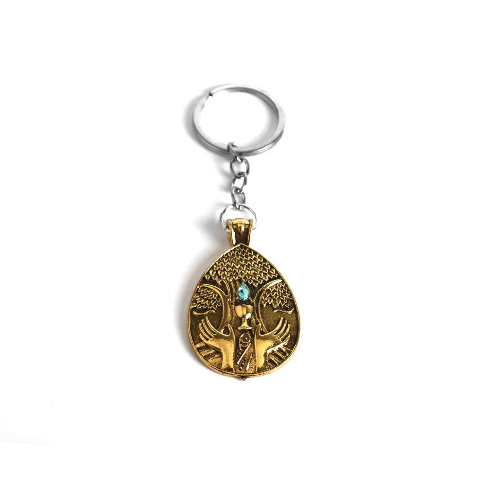 Jeu Elden Cosplay Vintage porte-clés unisexe pendentif bijoux accessoires pour hommes femmes chaîne Fans cadeaux