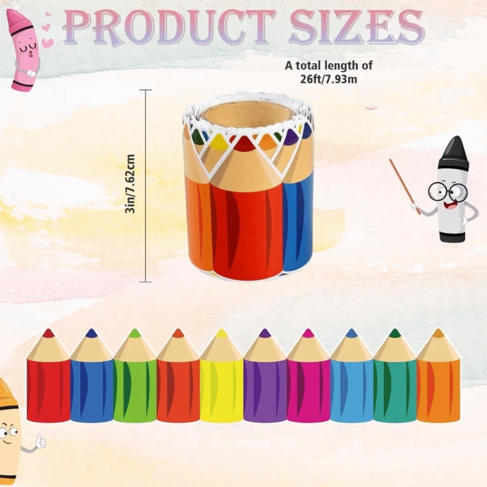 1 لفة ذاتية اللصق السبورة لوحة الإعلانات الحدود ورقة 3 بوصة الحدود الفصول الدراسية الديكورات DIY بها بنفسك ملصقات الزخرفية الحرف اليدوية