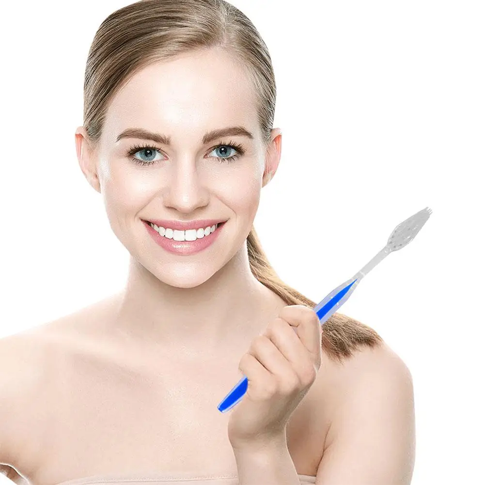 Disposable Toothbrushes Individually Wrapped Medium Soft Bristle Travel Hotel Manual Toothbrushes Bulk for Adults