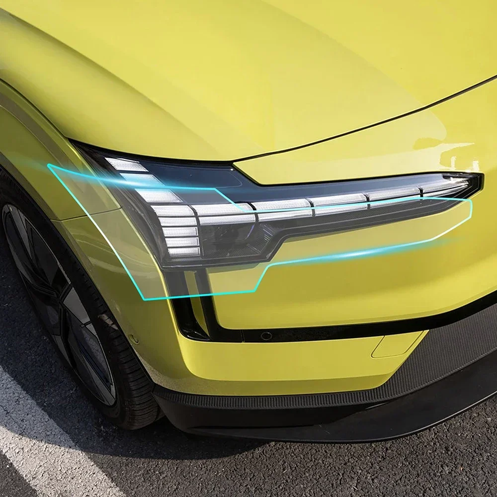 

For Volvo EX30 2023 2024 2025 Headlight Rearview Film B Pillars Paint Protection Transparent TPU Anti Scratch Repair Refit