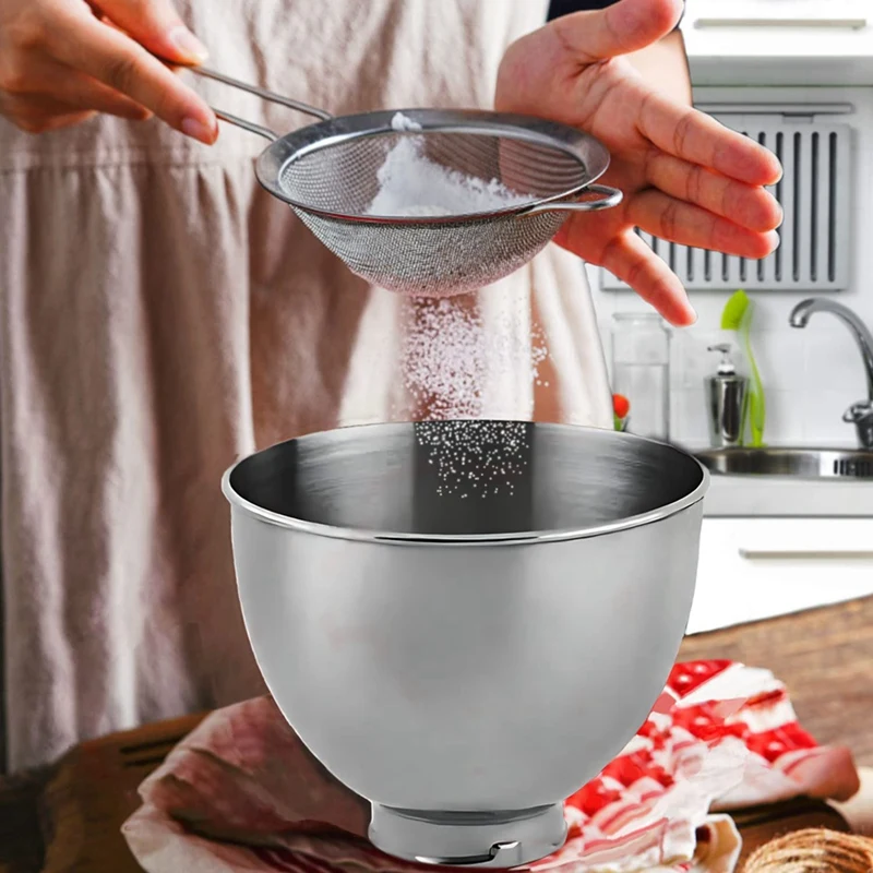 Miska miksera Kitchenaid do mikserów Kitchenaid Classic&Artisan Series 4,5-5 QT z uchylną głowicą, 5-litrowa misa ze stali nierdzewnej 304