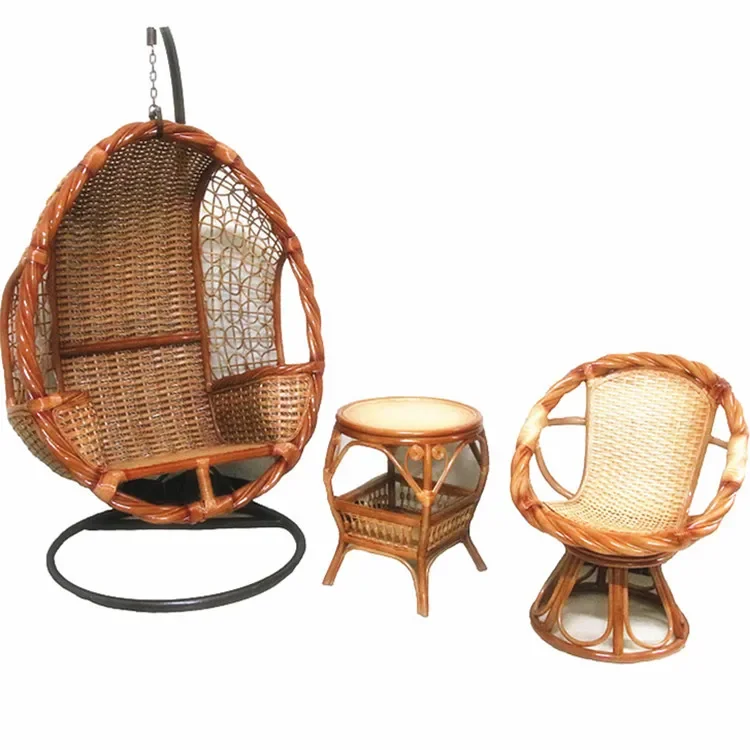 

Rattan hanging basket chair rattan swing hanging chair balcony indoor and outdoor Bird's Nest leisure adult home