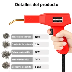 Torcia di riparazione paraurti saldatore di plastica cucitrice di calore Kit di riparazione paraurti saldatore di riparazione in plastica con Kit di riparazione