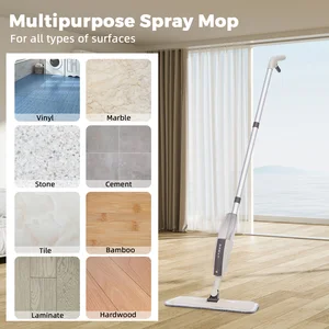 Magic Mopp Flat Broom Set mit wiederverwendbaren Mikrofaserkissen, Haushaltsreinigungswerkzeug, rollenden Hintergründen, Sprühen von Mopp 12 Hauptverkäufe Mopa Vileda Spray - №3